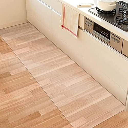 1.5mm PVC Office Floor Protector,Carpet Protector Floor Rug Pad, Waterproof for Kitchen Dining Room Non-Slip Transparent Floor Mat,60/70/80/90/100/110/120/130/140/150cm Wide