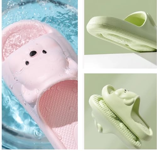 Cute Kawaii Multi Colored Bear Pillow Slipper Cloud Slides Non-Slip Summer Slipper2