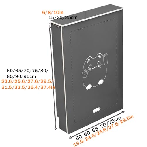 Cache-radiateur avec porte à abattant pour masquer un chauffage mural
