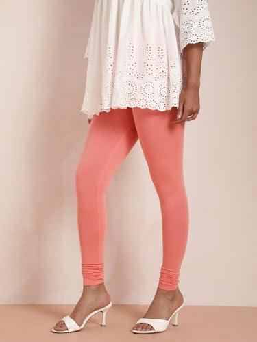 Image of TWIN BIRDS Tailored Cut and Classic Fit Super Stretchable Elastane Fabric Churidar Leggings for Women