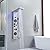 BATHLAVISH 6 in 1 Shower Panel Tower System, Rainfall Shower Tower Systems w/LED and Digital Display Stainless Steel Shower Panels with Waterfall Tub Spout Massage Jets Handheld Head Nickel and Black