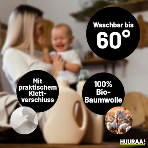 Huuraa Baby Lätzchen Deutscher Schäferhund Silhouette Geschenk White Bio Baumwolle Deutscher Schäferhund Präsent