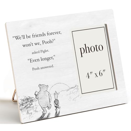 AKFVNSFK Pooh Bear Picture Frame, Friendship Gift Ideas, Birthday Gifts for Friends Besties, We'll...