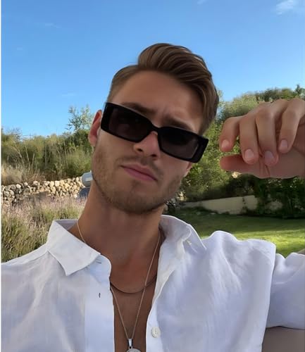 ADE WU Rectangle Sunglasses Women Men Vintage Retro 90s Square Sun Glasses3