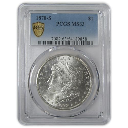 1878 S Morgan Dollar MS 63 PCGS Silver Uncirculated $1 Coin SKU:I23622