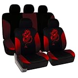 #Leichte Aufzug#: Dank der praktischen Befestigung sind die Sitzbezüge schnell und einfach auf-und abzuziehen. Neben 6 Metallhaken werden sie über die Gummizüge oder durch Klettverschlüsse unter der Sitzfläche sowie hinter der Rückenlehne stabil befestigt. Der Kopfstützenbezug können Sie leicht von der Seite stülpen.