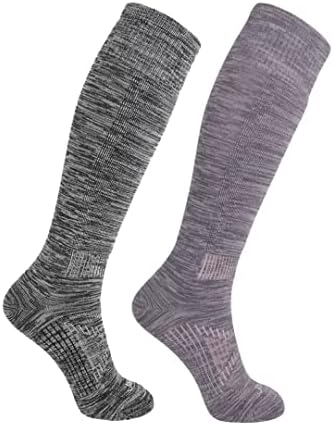 ja vie JAVIE Comfy 81% Merino Wool Skiing Socks Extra Warm for Women & Men Athletic Outdoor Performance Socks (2 Pairs)