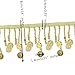 Beading Fringe Tassel Trimming Coin Fabric Trimming Embellished Trim Sew on Decorated Clothing for Latin Dress 2 Yards (Gold)