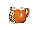 Produktbild KitchenCraft Bemalte Keramik-Neuheit Eule Becher, 45 ml (16 fl oz) - Braun