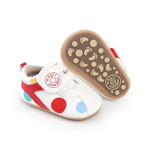 Image of Baby Boys Girls Sneakers Toddler Non-Slip Soft Rubber Sole First Walking Shoes Infant Newborn Crib Dress Shoes