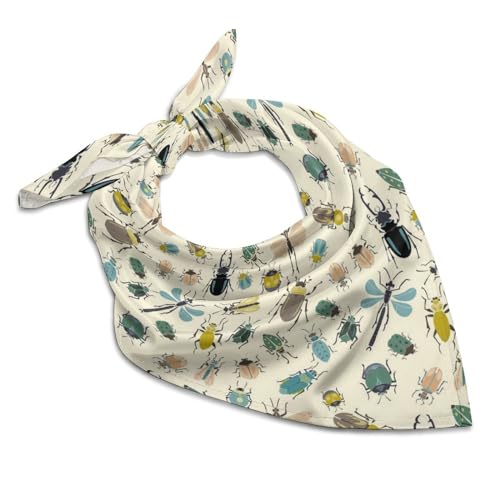 Insect Bandanas Squares Handkerchief Hair Scarves Head Scarves Head Scarf Kerchief for Men Women