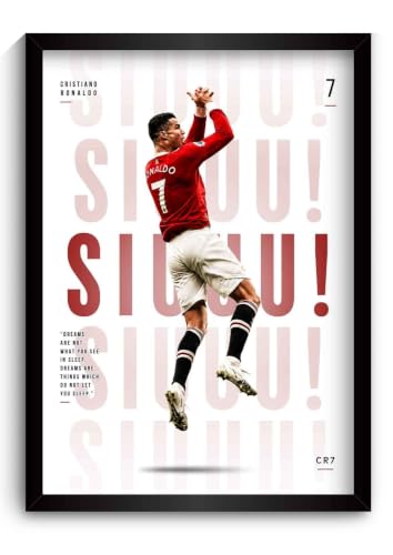 Image of Funk You Store Ronaldo Framed Poster | Cristiano Ronaldo Wall Art | CR7 Edition | Football Legend | Premium Sports Decor for Football Fans | Motivational Wall Poster (F 253)
