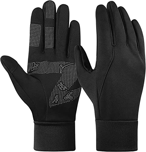Guantes de Ciclismo de Invierno para Hombres y Mujeres, Guantes de Ciclismo de Dedo Completo, Guantes de Silicona Antideslizantes para Pantalla táctil, Guantes Impermeables cálidos de Invierno (XL) Cover