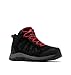 Columbia Redmond III Mid WP wasserdichte Wanderstiefel für Herren, Schwarz (Black x Mountain Red), 45 EU Baby,Schwarz günstig Kaufen-Columbia Redmond III Mid WP wasserdichte Wanderstiefel für Herren, Schwarz (Black x Mountain Red), 45 EU
