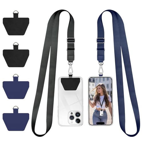 Cordon de Téléphone Portable, Cordon de Téléphone Portable Universel Téléphone Réglable Noir Violet - Photo 19 sur 43