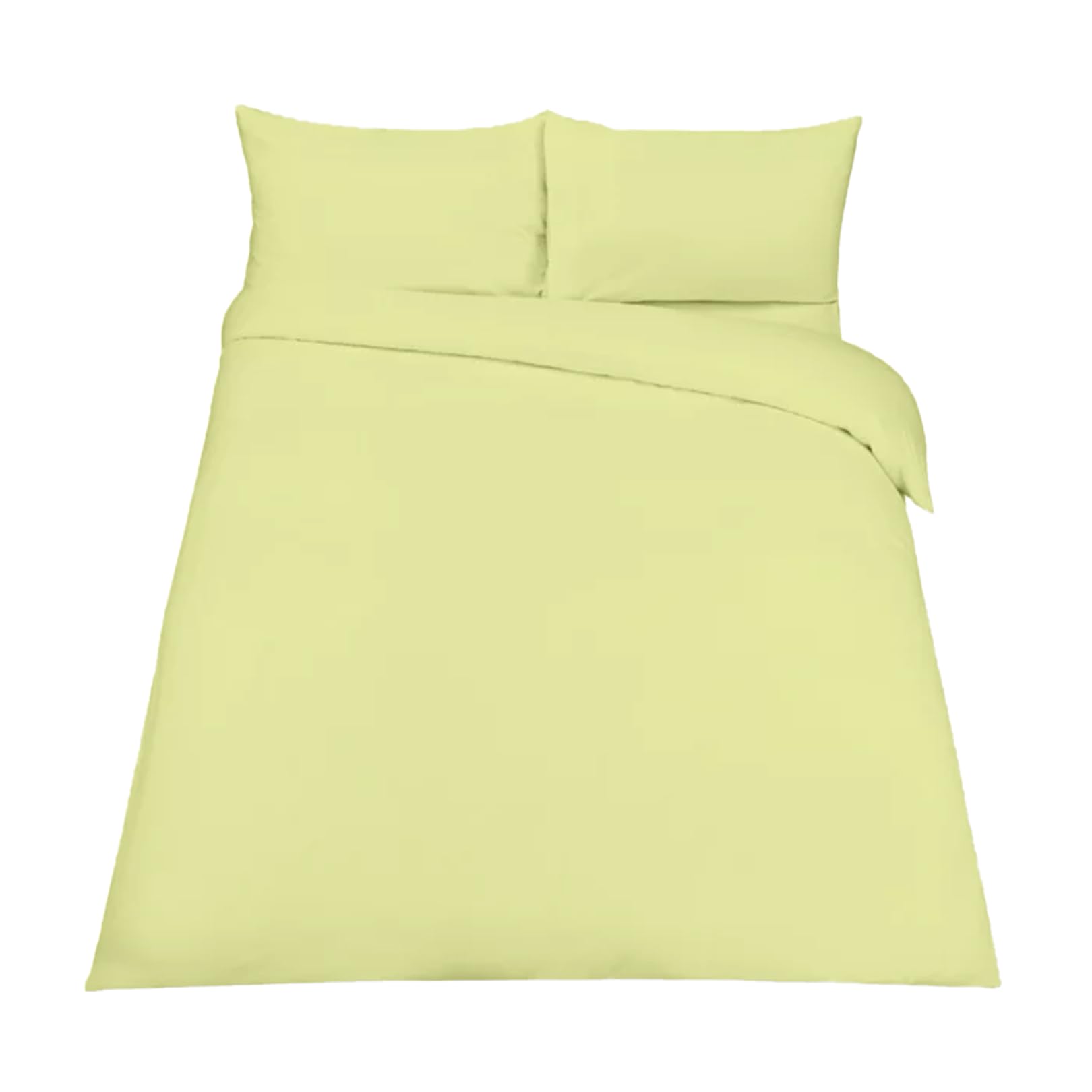 EGYPTO Polycotton Lemon Single Duvet Cover Set - Soft, Breathable Anti-Allergic Bedding Set - with Comfortable Pillow Case for Bed (Single, Lemon)