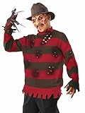 Forum Novelties Men's Deluxe Adult Plus Freddy Sweater, Red/Brown, X-Large