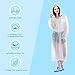 HLK.Sports Raincoat, [2 Pack] EVA Reusable Rain Coats Rain Ponchos with Hood and Elastic Cuff Sleeves, Size 59