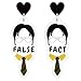 BooNique for My Unique Boo The Office Earrings, Merchandise, Costume Accessories, Theme Party Accessories, Gifts for Women Girls (False Fact)