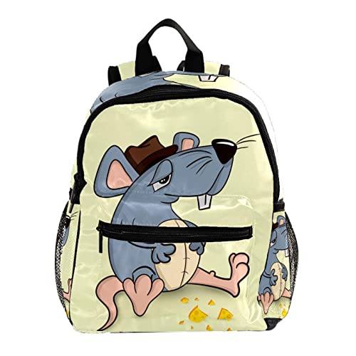 Sac à dos pour garçons et filles vintage paon et floral multicolore 30,5 cm