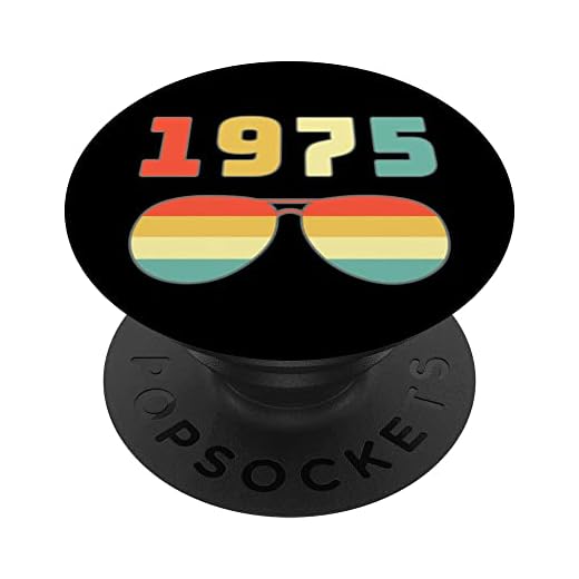 Born In 1975 Edición Limitada 1975 Cumpleaños Pop Socket 1975 PopSockets PopGrip Intercambiable