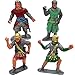Liberty Imports 8 PCS Medieval Knight Figures - Toy Soldiers Free-Standing Figurines with Realistic Details, Medieval Party Decorations and Cake Toppers, Knight Party Favors for Kids