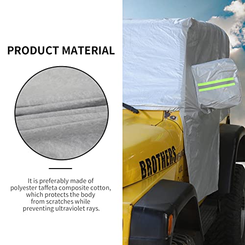 Image of RAZPOY for TJ Car Cab Cover Waterproof All Weather Protection, Car Rain Sunshade Snow UV Cover for Jeep Wrangler TJ 1997-2006