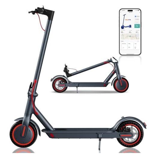 QnQ Trottinettes Électriques Adultes, 8,5" Trottinette Pliable, 25KM Autonomie, Pneus Nid d'abeille Increvables, Contrôle Via APP et Affichage LED,Batterie 36V 7.5Ah, Moteur 350W, Porteur de 120KG