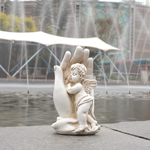 Lc Lcdecohome Angels Resin Garden Statue Figurine, Indoor Outdoor Home Garden Decoration, Adorable Angel Sculpture Memorial Statue 2.25 Inch L X 2 Inch W X 3.5 Inch H thumb #4