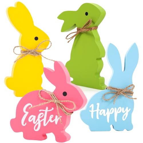 Wooden Bunnies Easter Table Decor