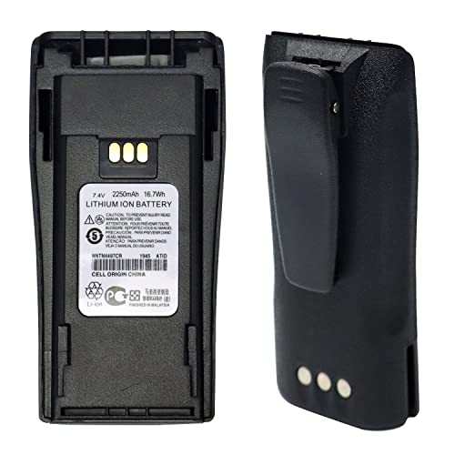 DDONG PLUS NNTN4497BR 7.4v Battery NNTN4497AR [Upgraded] for Motorola P450 EP450S DEP EP450 GP3138 GP3688 PR400 GP3188 XIRP3688 NNTN4970A NNTN4497 Battery with Belt Clip