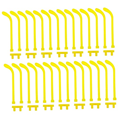 BUTIFULSIC 蛍光メガネ交換用テンプル 30セット 夜光スティックアクセサリー おもちゃ用プラスチックアーム脚 Diyパーティー用