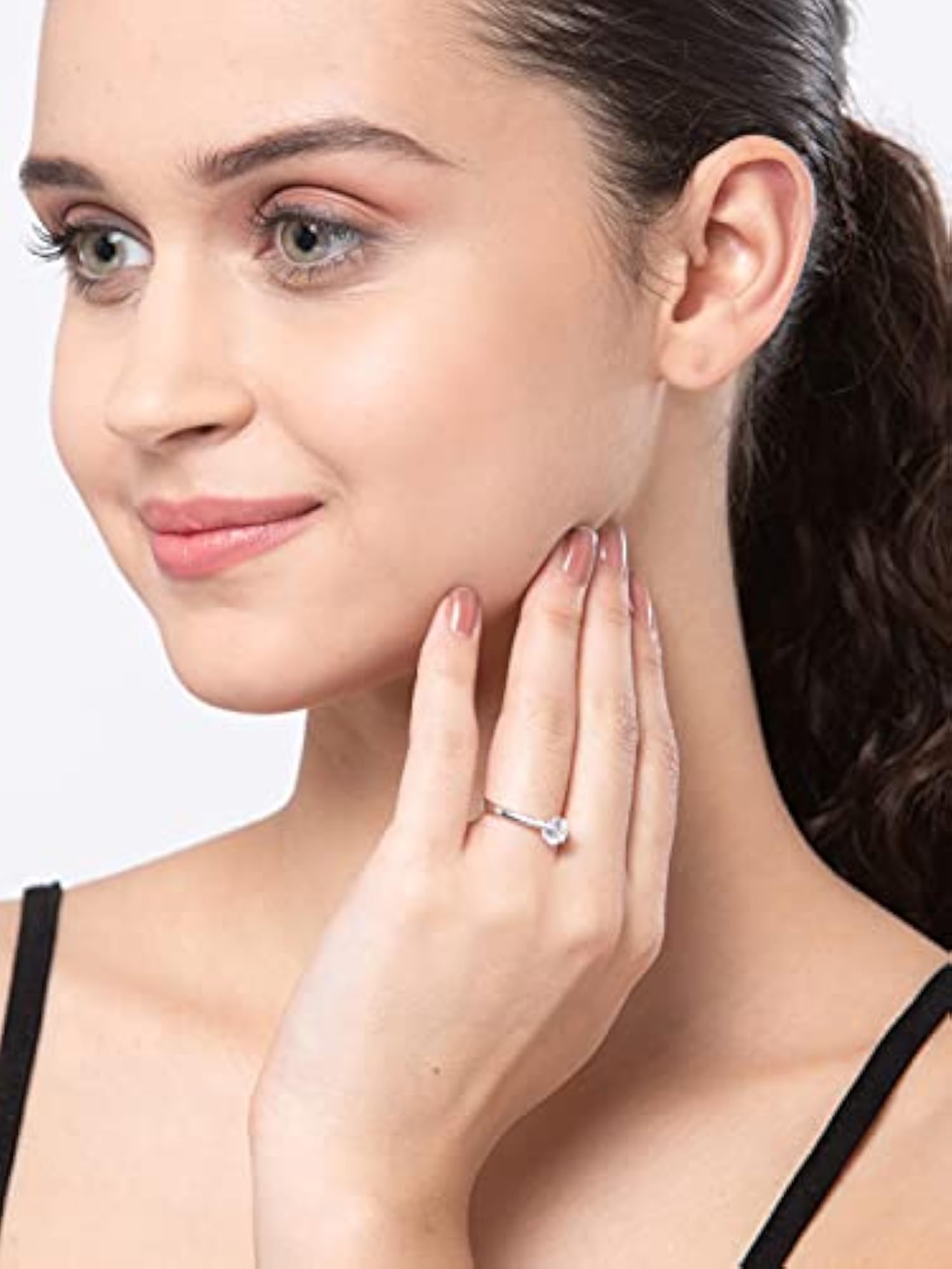Pure 925 Sterling Silver Adjustable Luca Ring, Gift for Her