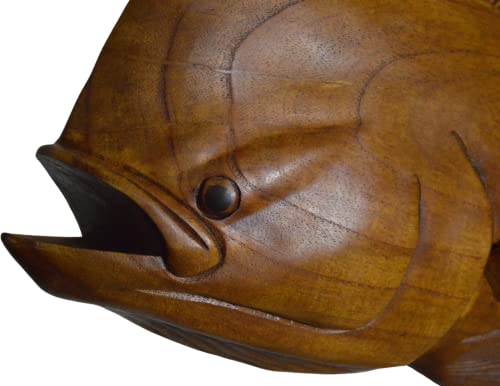 Worldbazzar Huge Beautiful Handmade Wooden Mahi Mahi Dolphin Sculpture Statue Carving Sport Fish Trophy One Of A Kind #TOP5