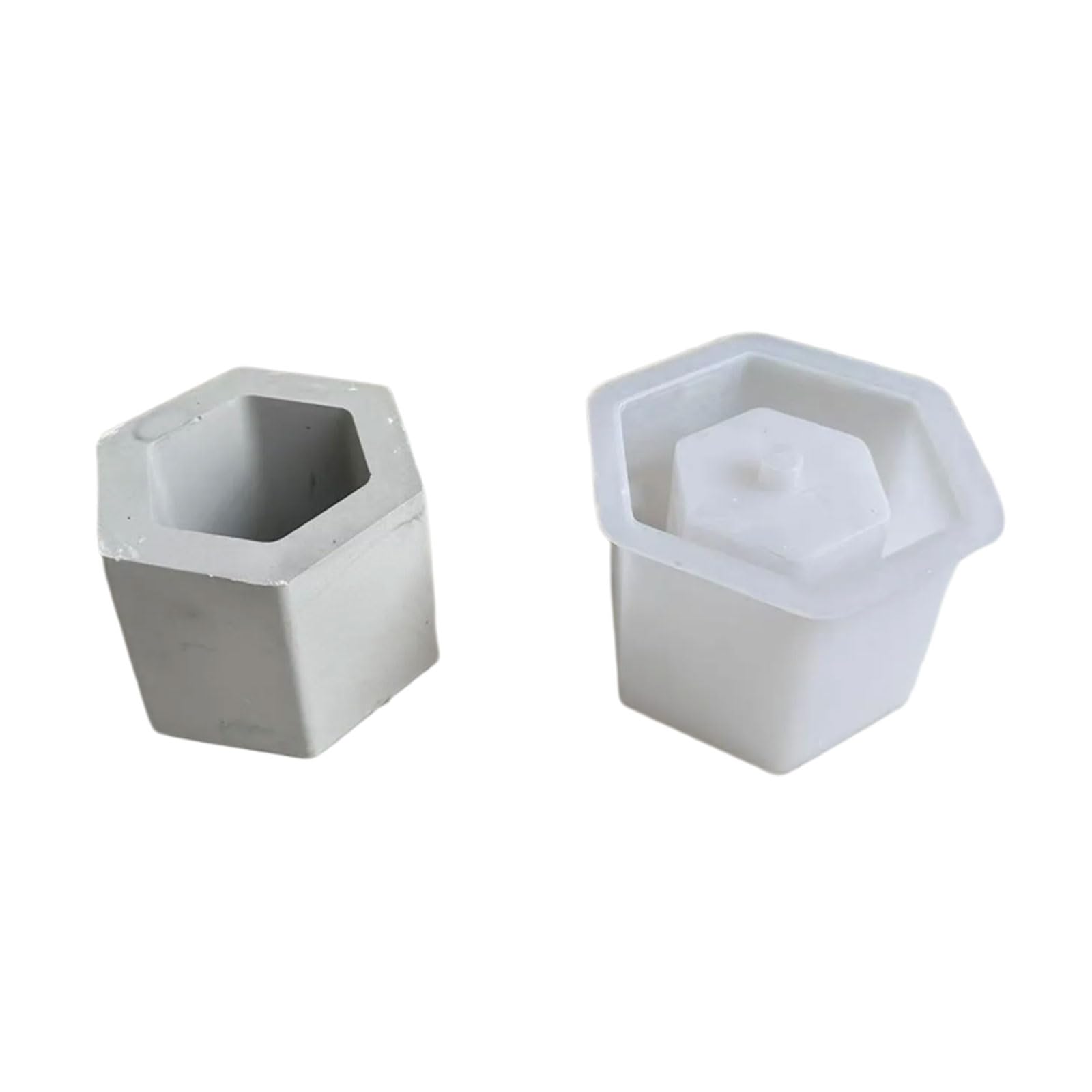 YROHGKPN Flower Pots Silicone Succulents Planter Molds Resins Hexagonals Concrete Castings Hexagonals Shape Flower Pots Resins Square Succulents Silicone