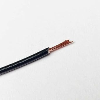 2pcs BLACK 1meter 1 Sqmm COPPER Cable FINLOEX 1MM WIRE