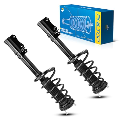 Image of PHILTOP Rear Struts Shock Absorber Fit For Highlander FWD 2001 2002 2003, Complete Struts with Coil Spring Assembly, Quick Suspension Loaded Struts 171497L 171496R 2PCS SAA164