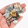 GEMKORA 10pcs, Natural Ocean Jasper Stone, Raw Crystals, Jewelry Making Rough Supply, Wholesale Bulk Gemstones, for DIY & Crafts, Tumbling, Cutting, Polishing (10 to 20mm Size) #3