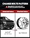 YIZBAP 4PCS 6x5.5 to 6x135 Wheel Adapters for F150 Wheels on Silverado 1500 Vehicle, 1.5 inch 6x139.7mm to 6x135mm Wheel Adapter 87.1mm Hub Centric and 78.1mm Hub Bore with M14x1.5 Studs