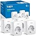 Tapo P100 (4 paquetes) – Mini enchufe inteligente Wi-Fi, óptimo para programar encendido/apagado y ahorrar energía, no necesita concentrador, compatible con Alexa y Google Home