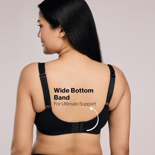 Image of NYKD NYB101 Cotton Non Padded Non Wired Full Coverage Everyday Bra M-Frame Bounce Control (Plus
