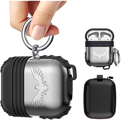 Silicone Maid LLC Compatible AirPods Case Cover 2019 with Keychain for AirPods 2 and AirPods 1, Not for Wireless Charging, Penguin Cover