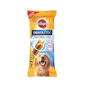 Pedigree Dentastix Oral Care Dog Treat, Adult Large Breed (25+ Kg), 270 G, Recommended By Vets, Supports Gum Health, Reduces Risk Of Gum Diseases, Stick
