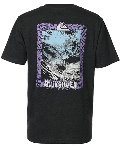 Image of Quiksilver Boys' Short Sleeve Logo Graphic T-Shirt, Soft & Comfortable, Regular Fit