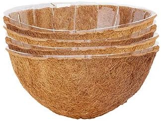 Panacea 82350 Moisture Keeper Coco Liners, 12 Dia., Pack of 4