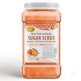 SPA REDI - Sugar Body Scrub, Mandarin, 128 Oz, Exfoliating, Moisturizing, Hydrating and Nourishing, Glow, Polish, Smooth and Fresh Skin - Body Exfoliator