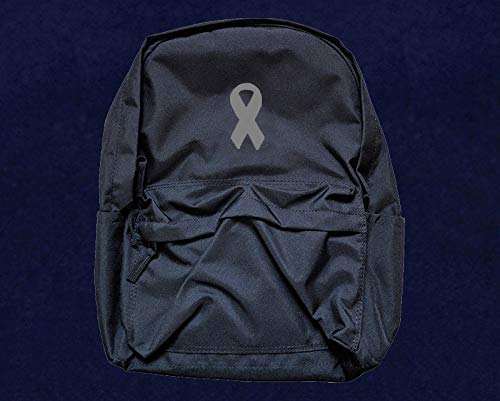 Gray Ribbon Awareness Stickers For Parkinson’s Disease, Brain Cancer, Asthma, Allergy And Diabetes Awareness - Perfect For Events, Support Groups, Fundraisers And More! (1 Roll -250 Stickers) #TOP5
