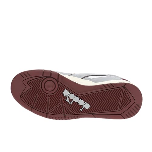 Image of Diadora Mens Winner Suede Leather Lace Up Sneakers Shoes Casual - Grey, White