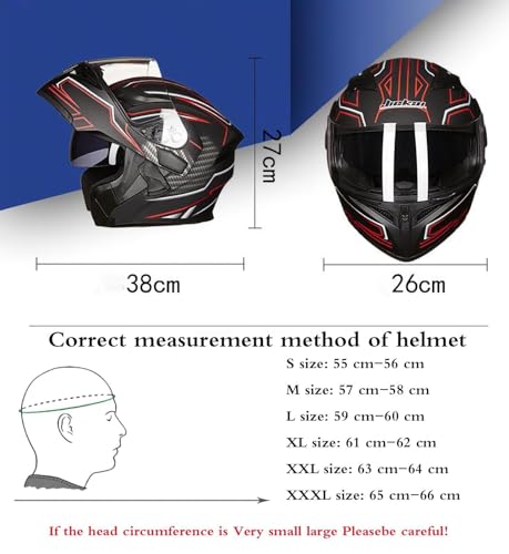 Casque de course approuvé ECE avec double miroir intégré - 3