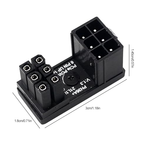 Conector GPU de 8 pines para cajas mini ITX con adaptador de corriente de 180 grados 6